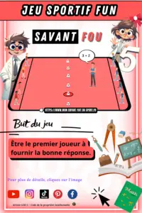 Règle du jeu du Savant Fou - jeu sportif fun pour enfant