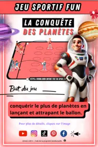 Règle du jeu du Conquête des Planètes - jeu sportif fun pour enfant