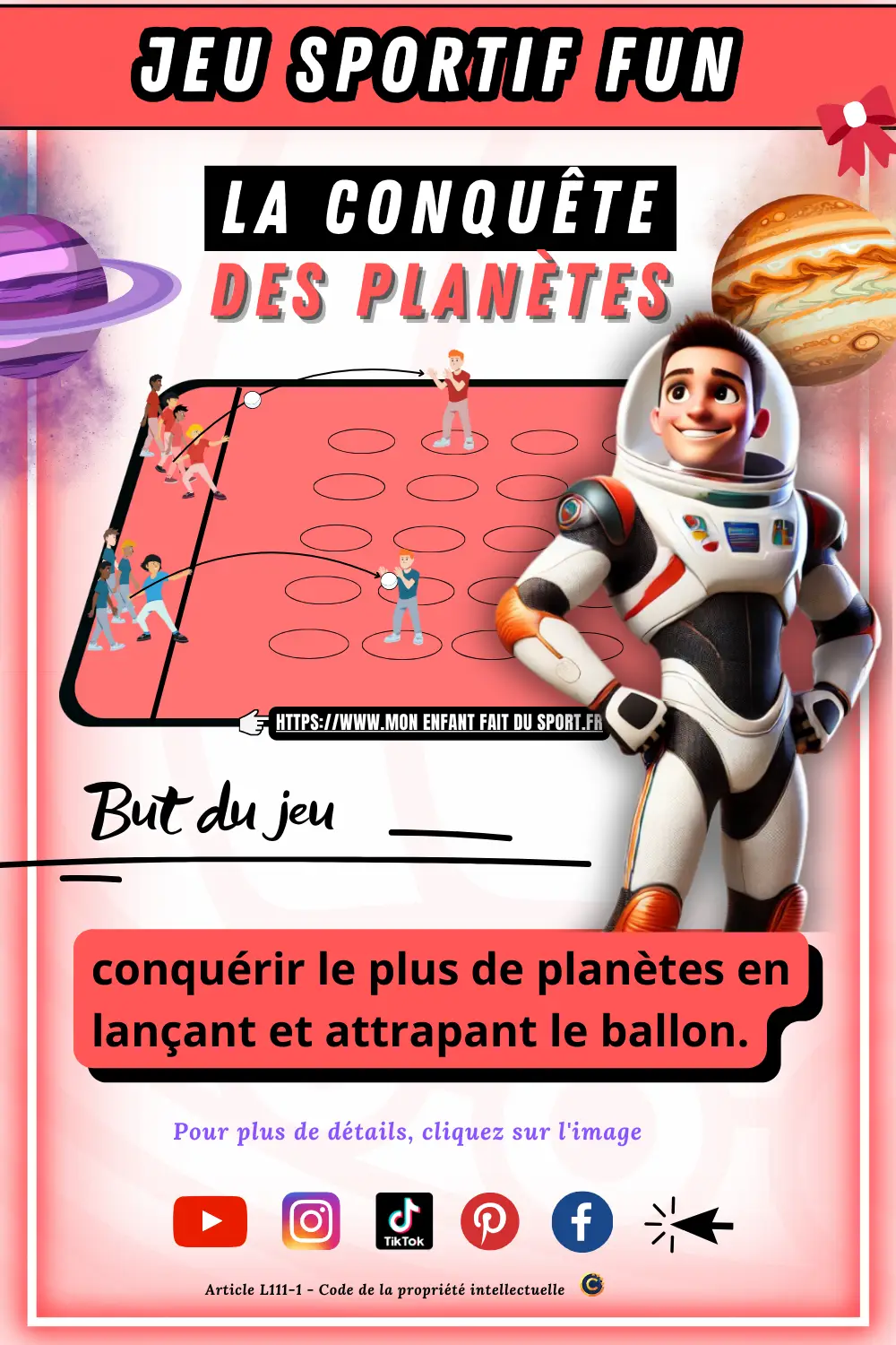 Règle du jeu du Conquête des Planètes - jeu sportif fun pour enfant