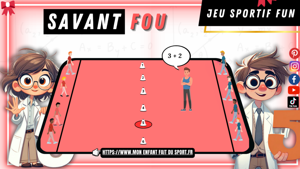 Règle du jeu du Savant Fou - jeu sportif fun pour enfant